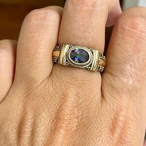 Sterling Silver Mystic Topaz ring